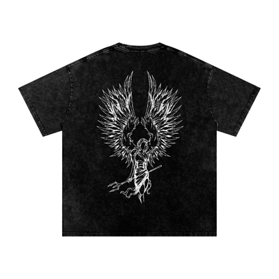 Snow Washed Oversized Cotton T-Shirt