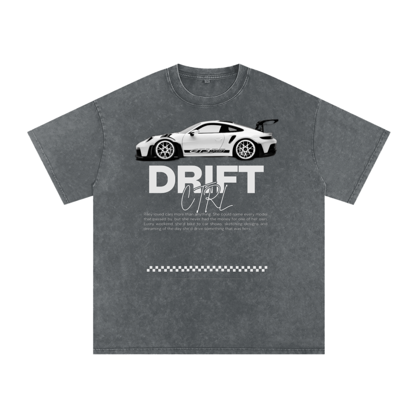 Snow Washed Oversized Cotton T-Shirt