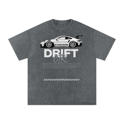 Snow Washed Oversized Cotton T-Shirt