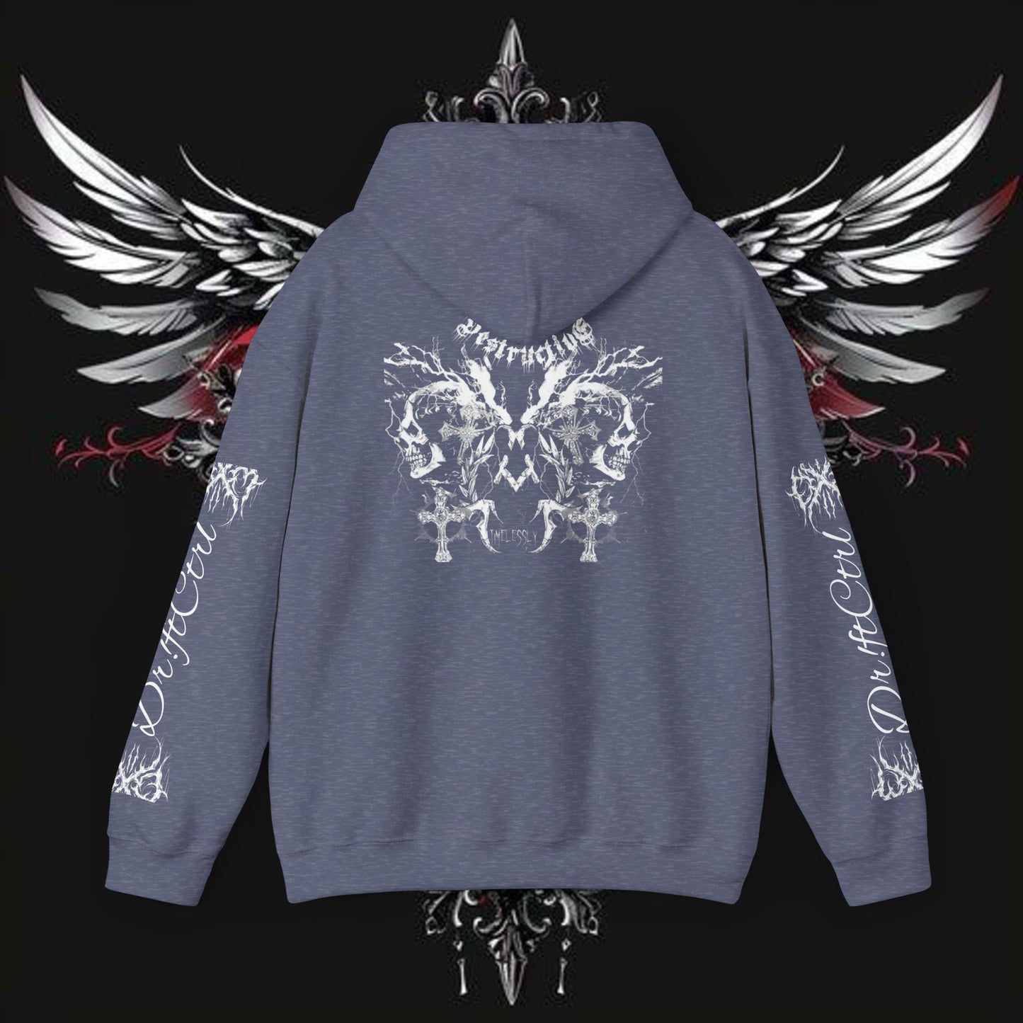 Gothic Rock Band Emo Hoodie, Comfortable Metal Design, Soft and Stylish, Great for Gifts, Unisex Heavy Blend Sweatshirt, Alternative