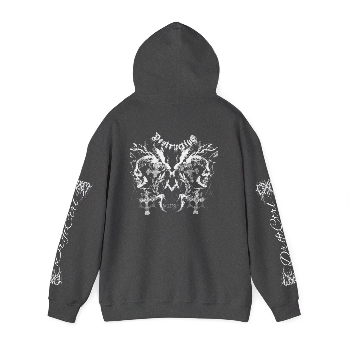 Gothic Rock Band Emo Hoodie, Comfortable Metal Design, Soft and Stylish, Great for Gifts, Unisex Heavy Blend Sweatshirt, Alternative