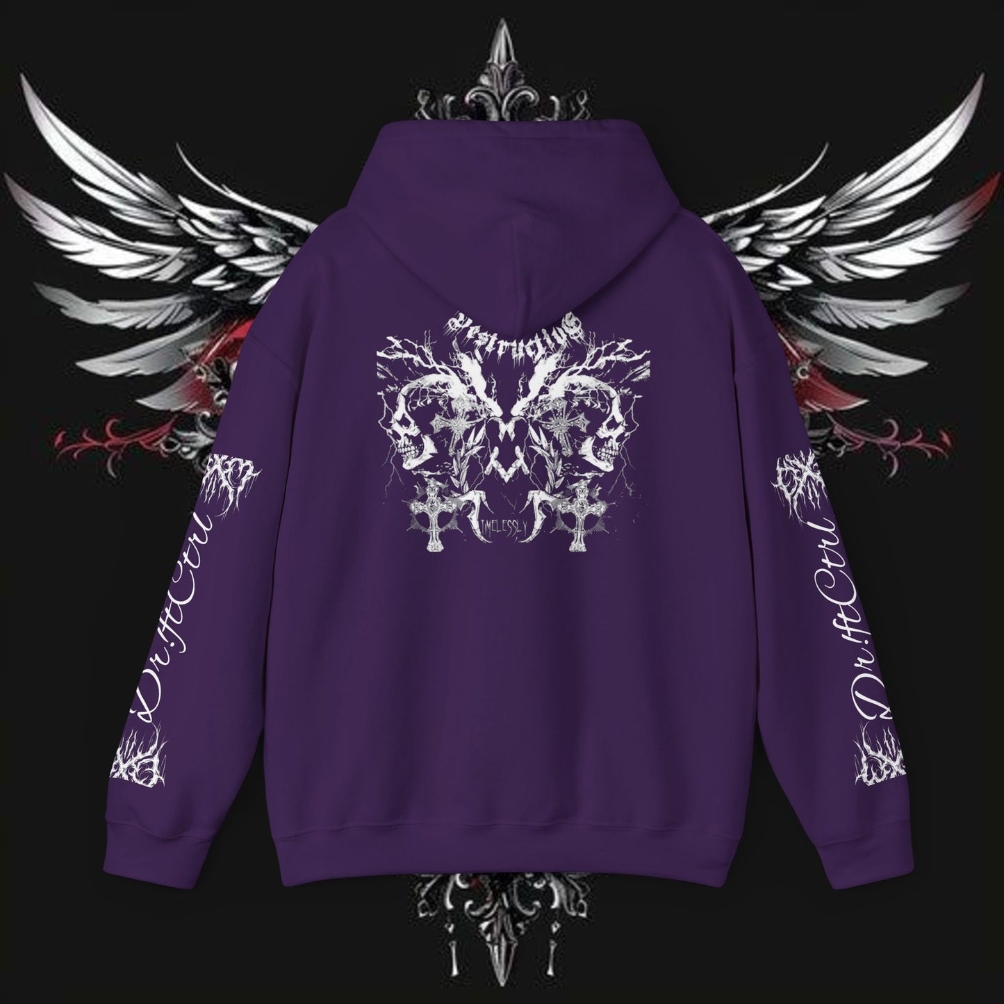 Gothic Rock Band Emo Hoodie, Comfortable Metal Design, Soft and Stylish, Great for Gifts, Unisex Heavy Blend Sweatshirt, Alternative