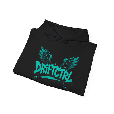 DriftctrL Winged Design Unisex Hoodie - Perfect for Casual Wear, Gift, Streetwear, Music Lovers, and Festivals
