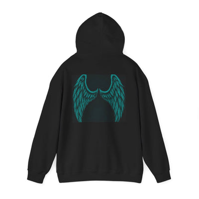 DriftctrL Winged Design Unisex Hoodie - Perfect for Casual Wear, Gift, Streetwear, Music Lovers, and Festivals