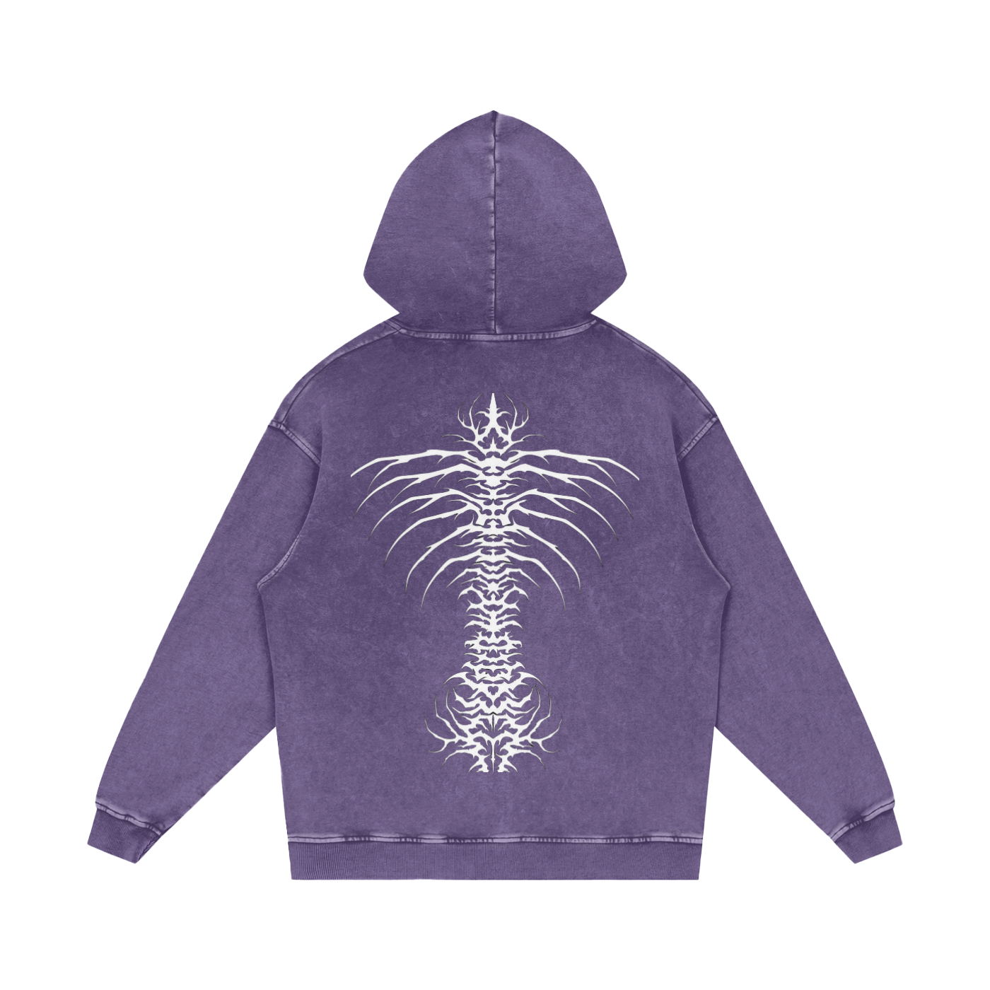 Snow Washed Loose Cotton Hoodie