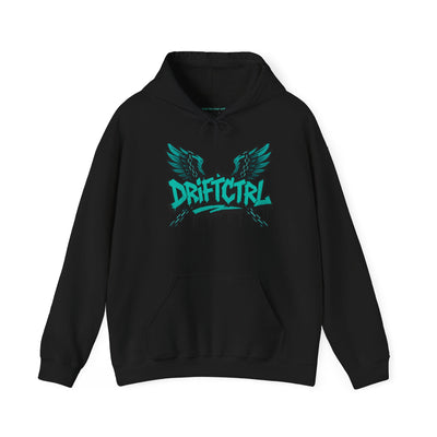 DriftctrL Winged Design Unisex Hoodie - Perfect for Casual Wear, Gift, Streetwear, Music Lovers, and Festivals