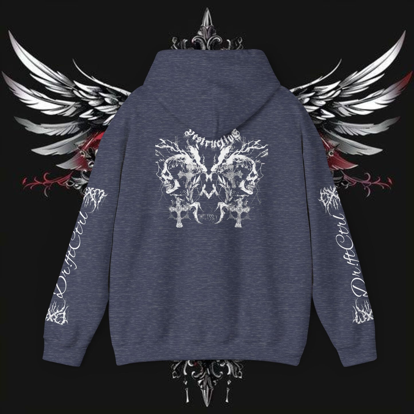 Gothic Rock Band Emo Hoodie, Comfortable Metal Design, Soft and Stylish, Great for Gifts, Unisex Heavy Blend Sweatshirt, Alternative