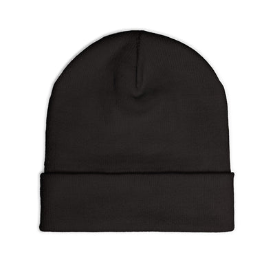 Cozy Embroidered Knit Beanie - Winter Wear, Gift for Him/Her, Fashion Accessory, Casual Style, Unique Embroidery Design