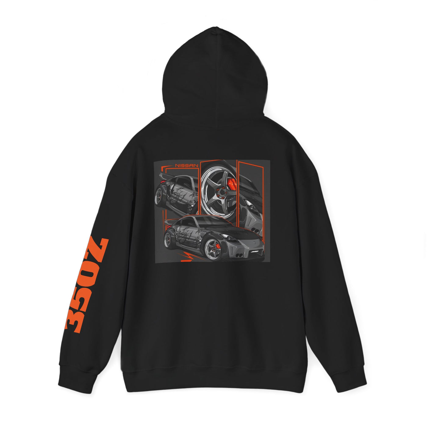 Unisex Heavy Blend™ Hooded Sweatshirt, car hoddie, nissan 350z. Sports car