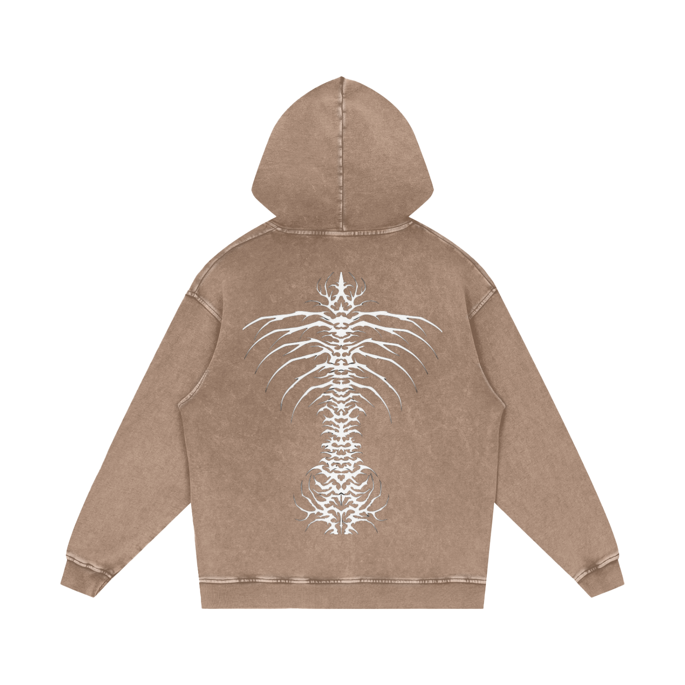 Snow Washed Loose Cotton Hoodie
