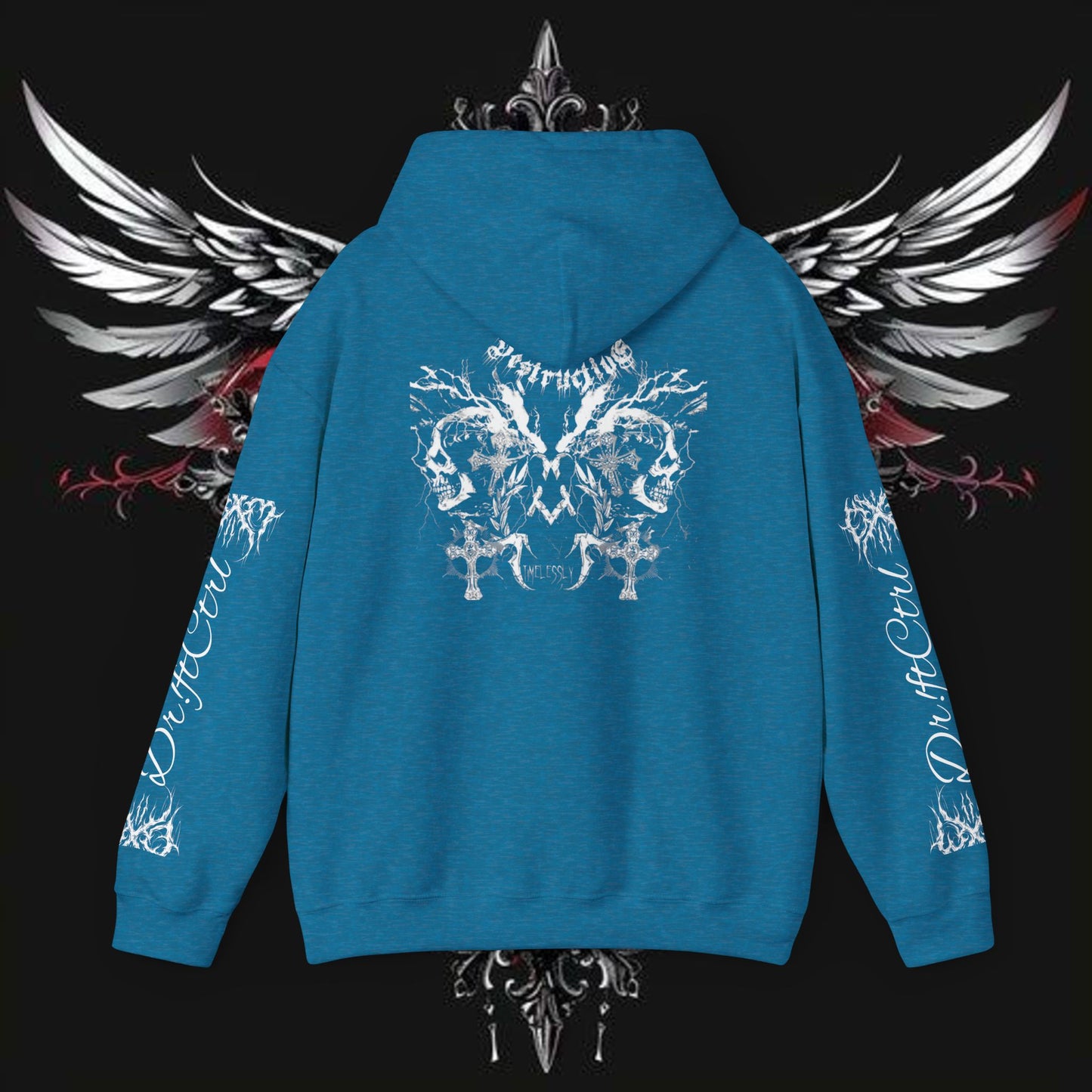 Gothic Rock Band Emo Hoodie, Comfortable Metal Design, Soft and Stylish, Great for Gifts, Unisex Heavy Blend Sweatshirt, Alternative