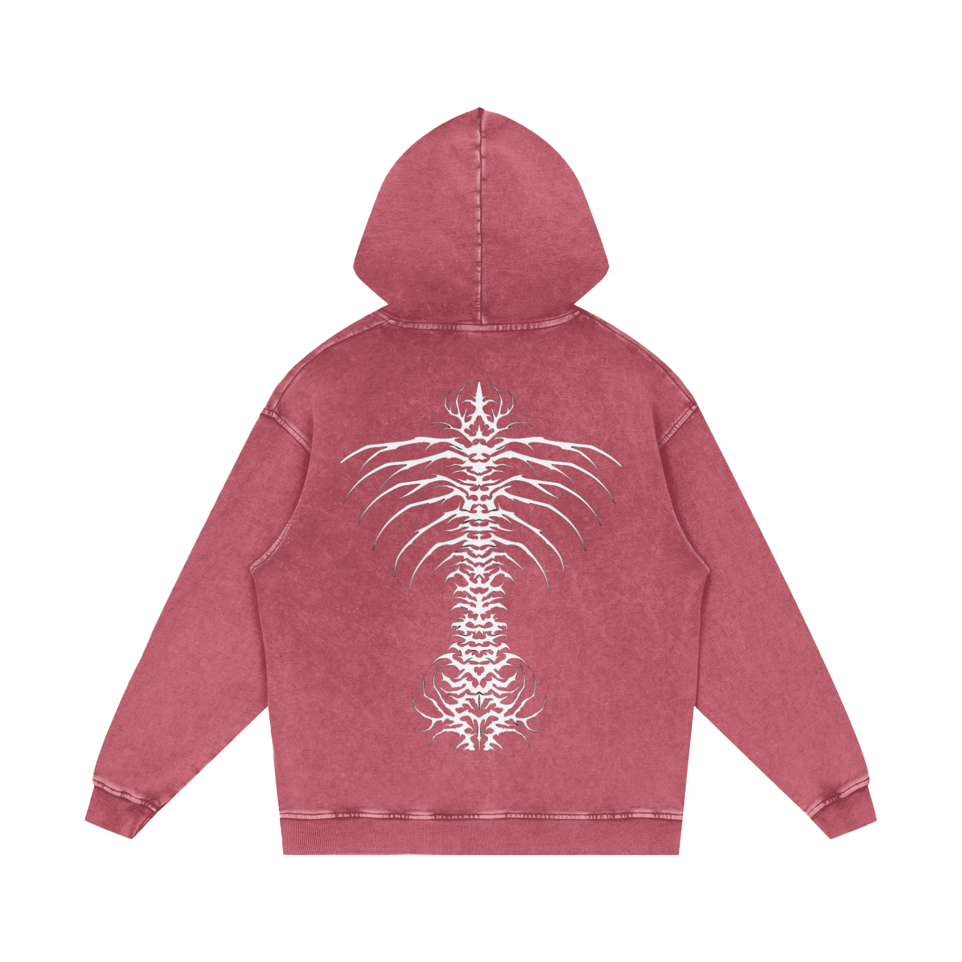 Snow Washed Loose Cotton Hoodie