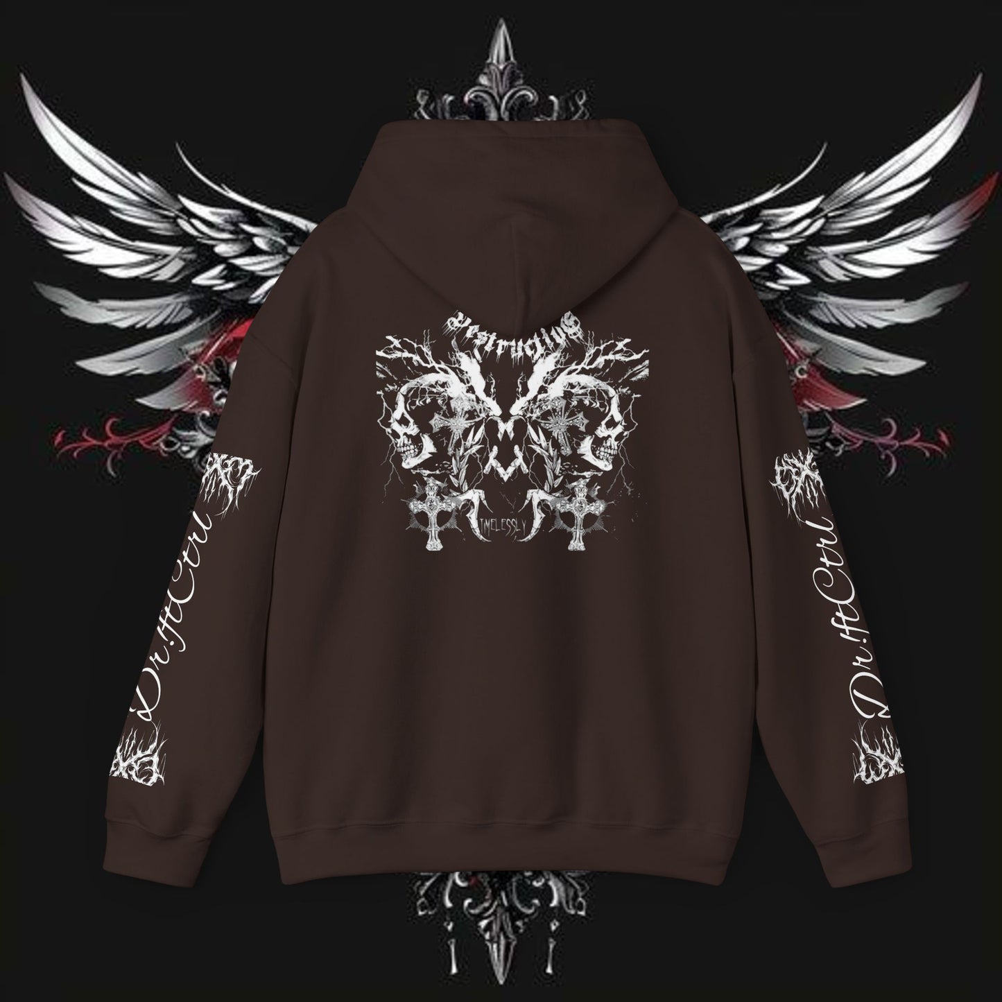 Gothic Rock Band Emo Hoodie, Comfortable Metal Design, Soft and Stylish, Great for Gifts, Unisex Heavy Blend Sweatshirt, Alternative