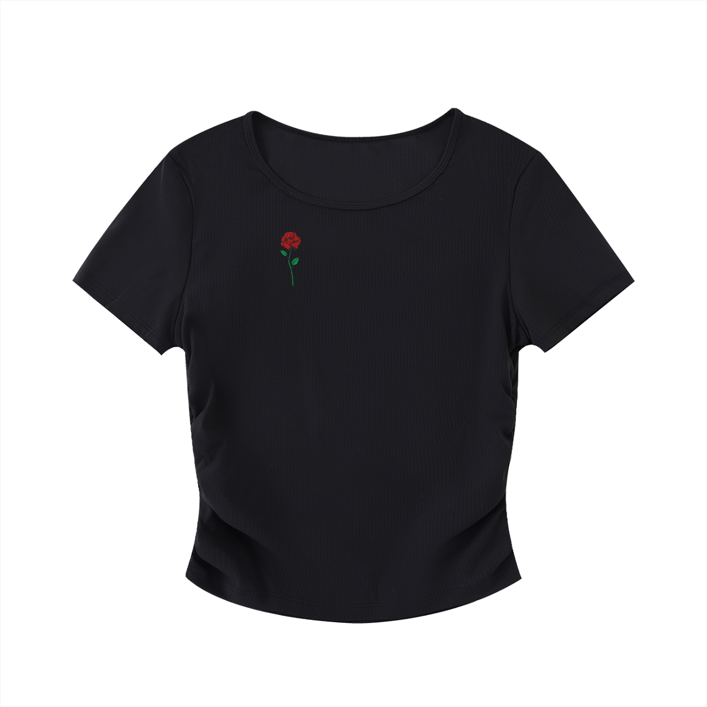 Ruched Bodycon Crop Top