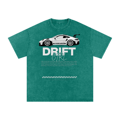 Snow Washed Oversized Cotton T-Shirt