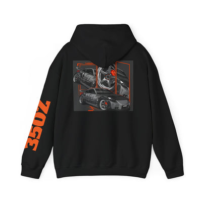 Unisex Heavy Blend™ Hooded Sweatshirt, car hoddie, nissan 350z. Sports car