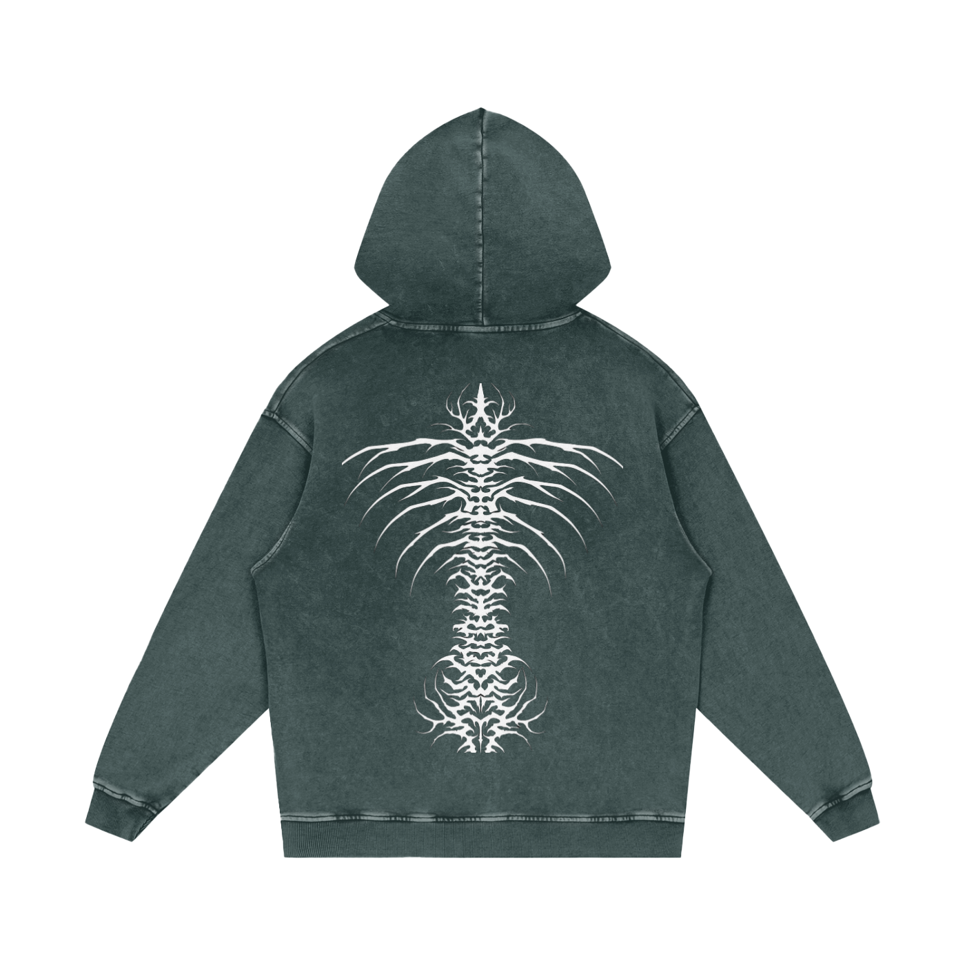 Snow Washed Loose Cotton Hoodie