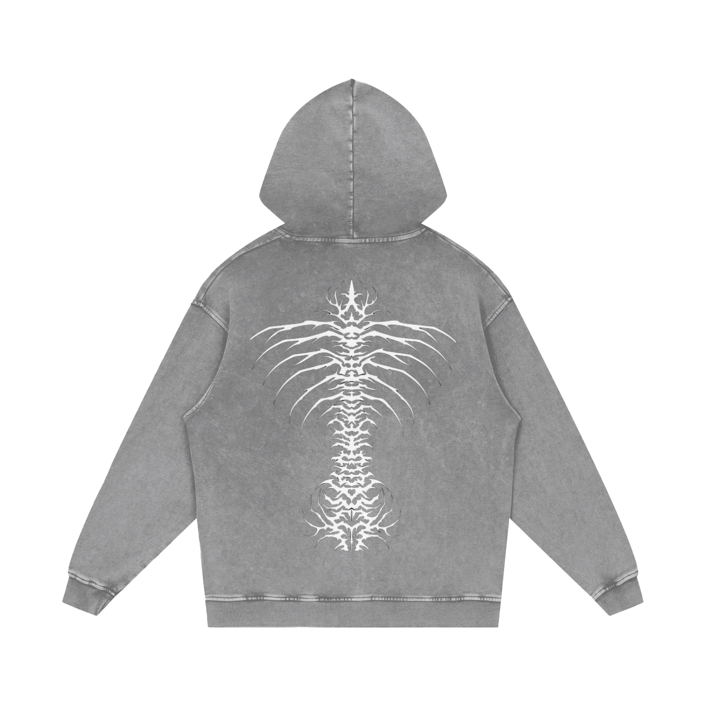 Snow Washed Loose Cotton Hoodie