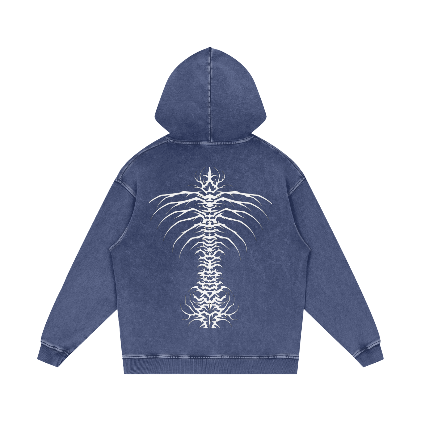 Snow Washed Loose Cotton Hoodie